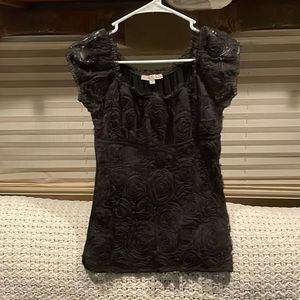 Sweet black blouse that you can wear with skirt, pants or jeans